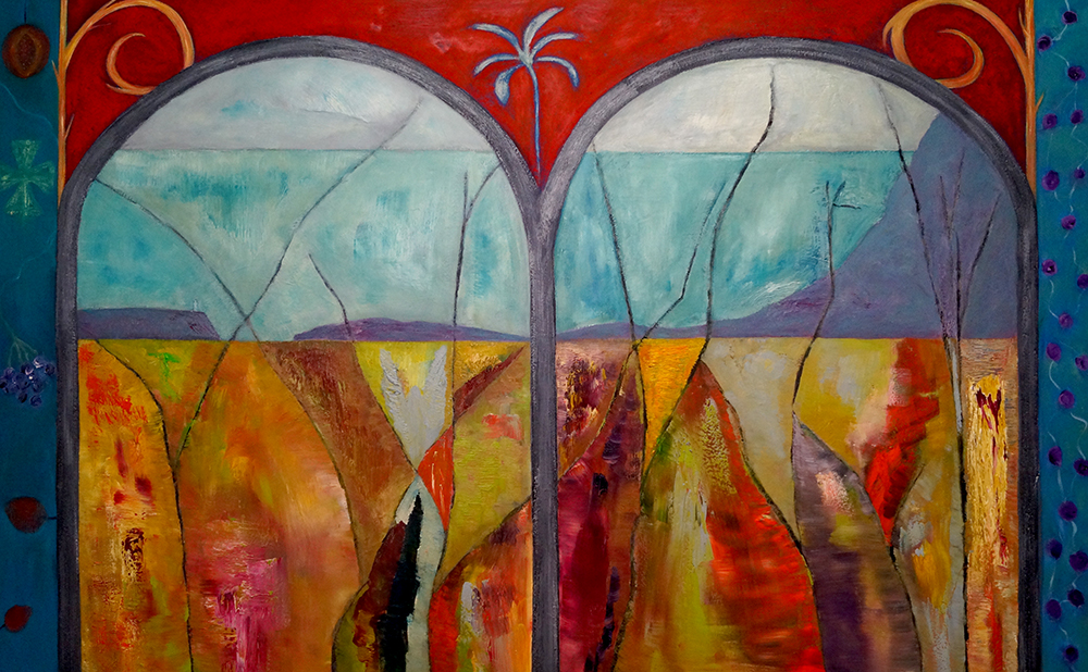 Reflective Peace - oil on canvas - 105cm x 167cm
