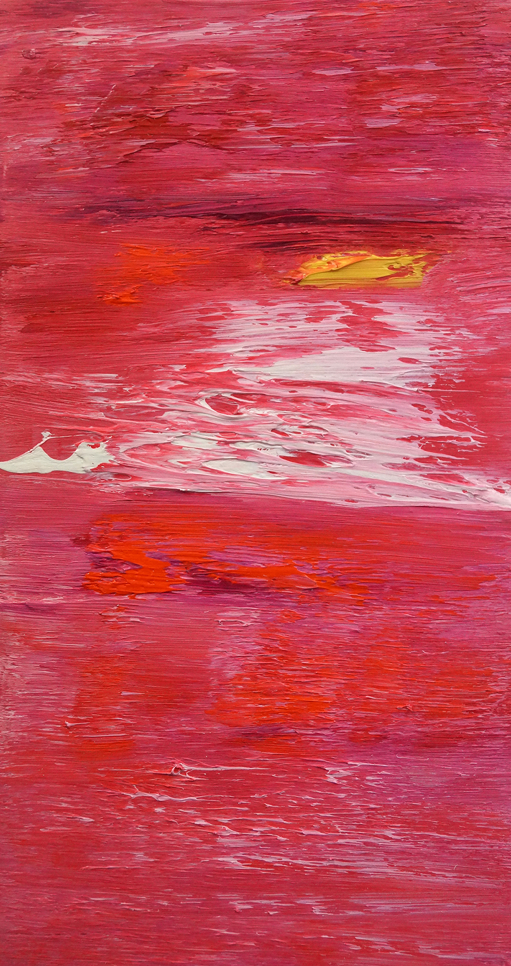 Sunset Cove - Oil on Panel - 38.5cm x 20.5cm
