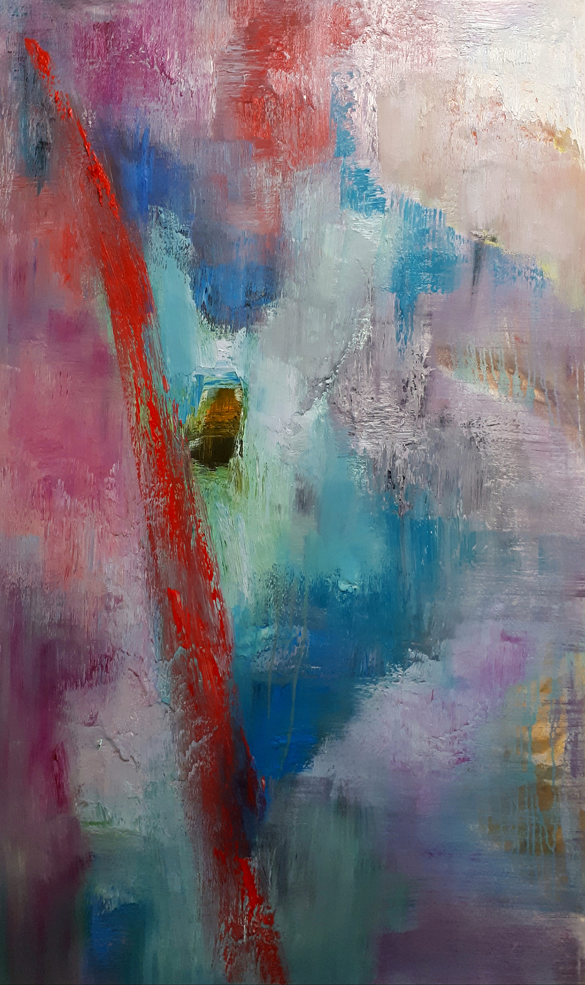 Earth's Lost Remains I - oil on canvas - 157 x 97cm