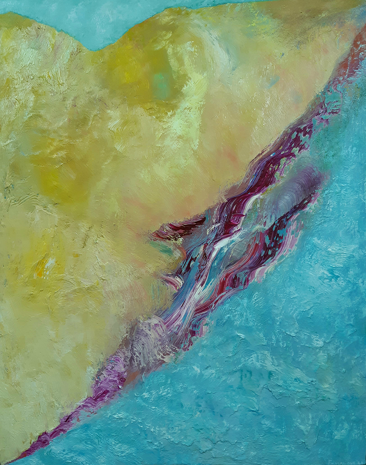 Ocean Sounds oil on canvas 76 x 61cm