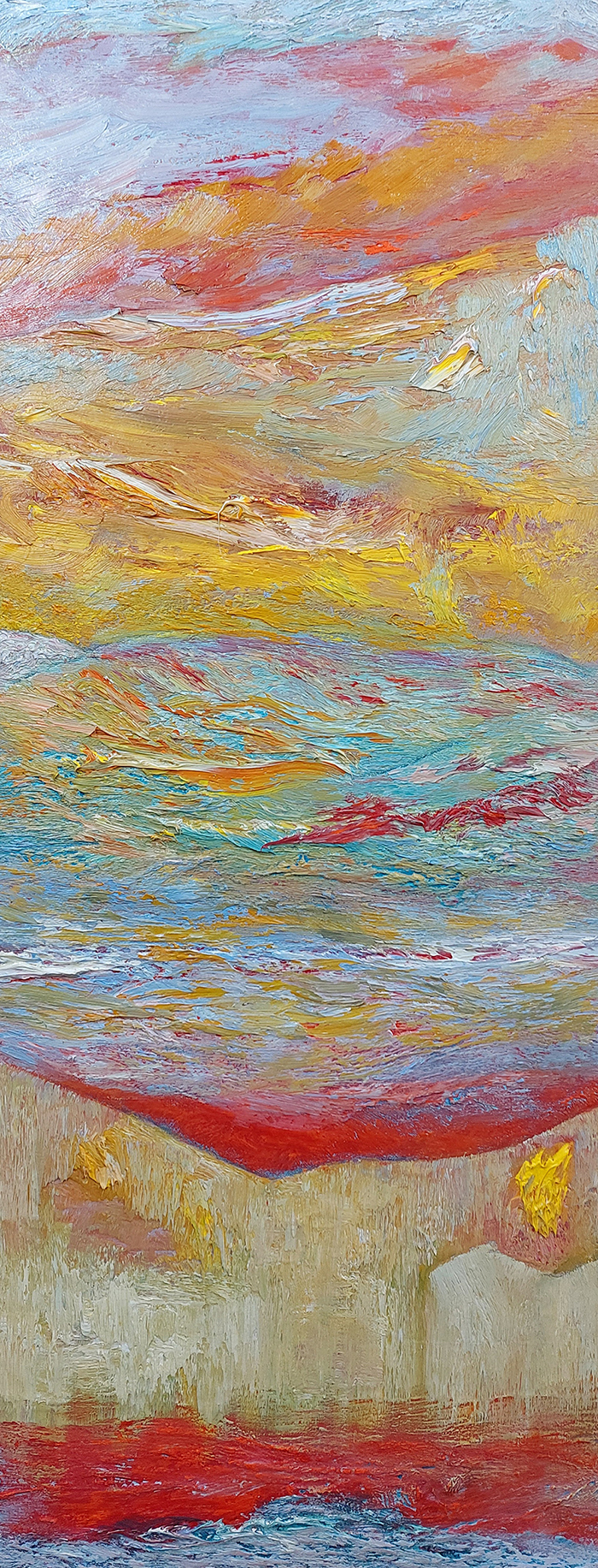 Journey Through the Islands- oil on canvas - 158 x 66 cm