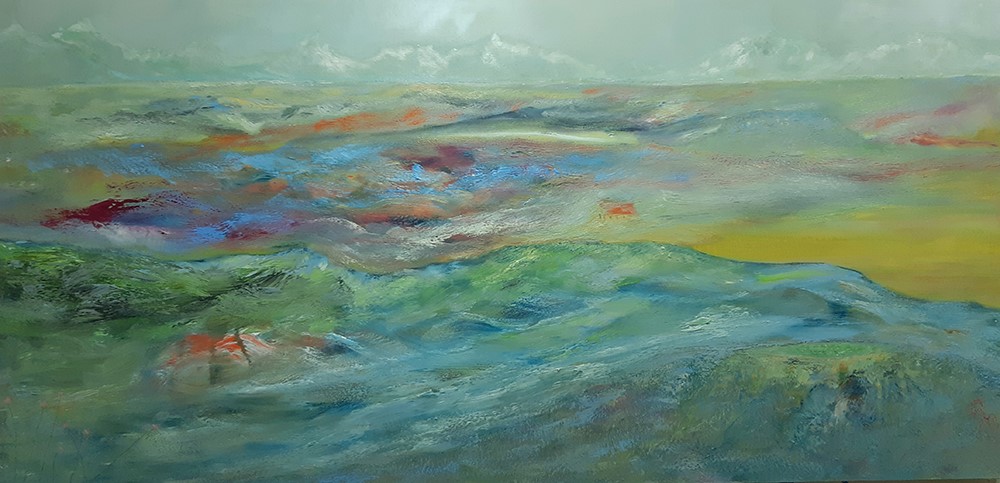 Visions of Iceland - Oil on canvas - 95 x 175 cm